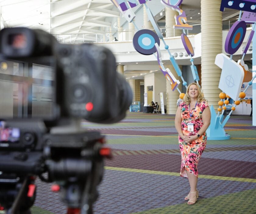Behind the scenes of video production for Ultraflex at ISA Orlando 2024 provided by Howell Studios
