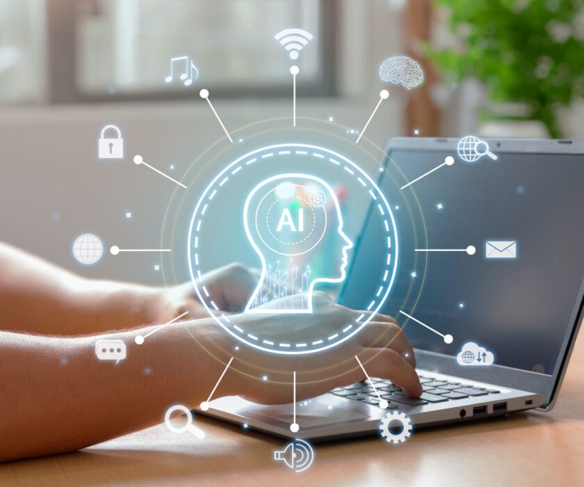 Using the intelligence of a laptop to interact with an artificial intelligence. Innovative automation technology.