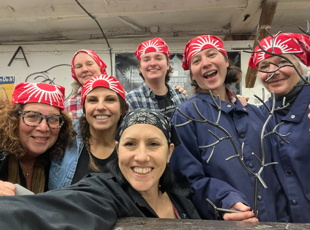 Stacey Mrva & Ironwood Studios Women's Welding Workshop Attendees in 2024